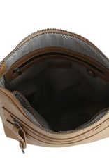 Coronet Jewelry Co Coronet Mocha Front Zip Crossbody w/Guitar Strap