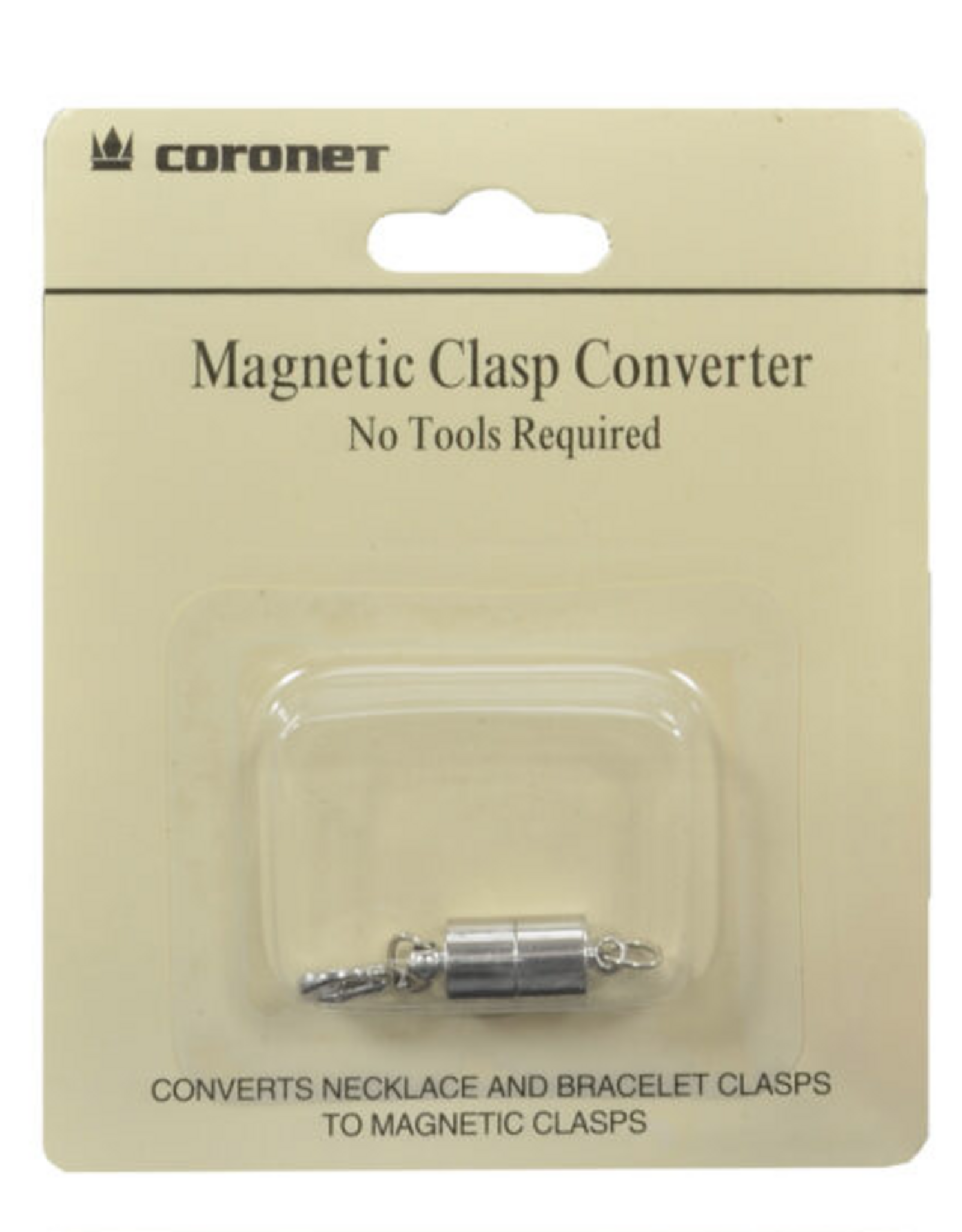Coronet Jewelry Co Coronet Gold/Silver Barrel Magnetic Clasp for Necklace