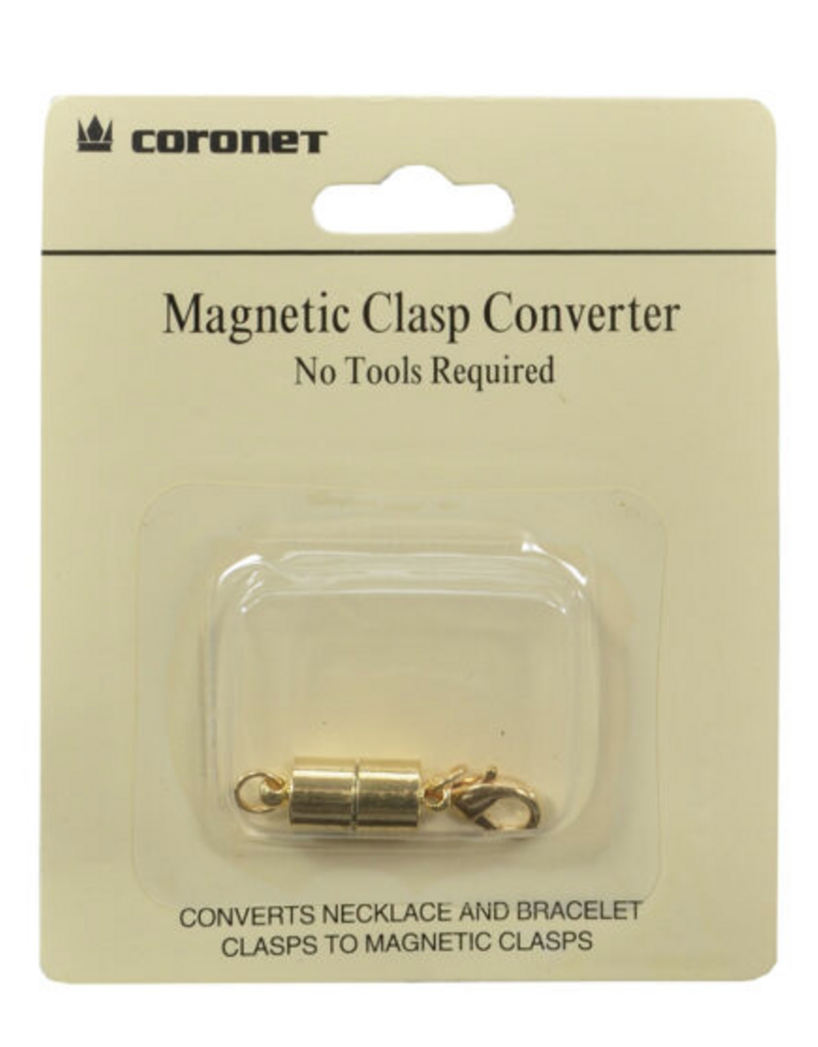 Coronet Jewelry Co Coronet Gold/Silver Barrel Magnetic Clasp for Necklace