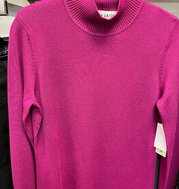Trisha Tyler Trisha Tyler Fuschia Cowl Neck Sweater w/Pocket & Stitch Detail CC Trisha Tyler Trisha Tyler Fuschia Cowl Neck Sweater w/Pocket & Stitch Detail CC