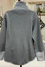 Lulu B Lulu B Grey  Reversible Zip Up Jacket AH Lulu B Lulu B Grey  Reversible Zip Up Jacket AH