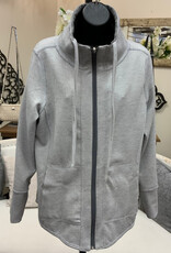 Lulu B Lulu B Grey  Reversible Zip Up Jacket AH Lulu B Lulu B Grey  Reversible Zip Up Jacket AH