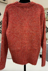 Papillon Papillon  Rust Marble Sweater LS