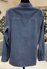 Karenhart Kerenhart  Indigo Corduroy  Button Up Top LS