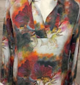 APNY APNY Red Multi Long Sleeve Top CA