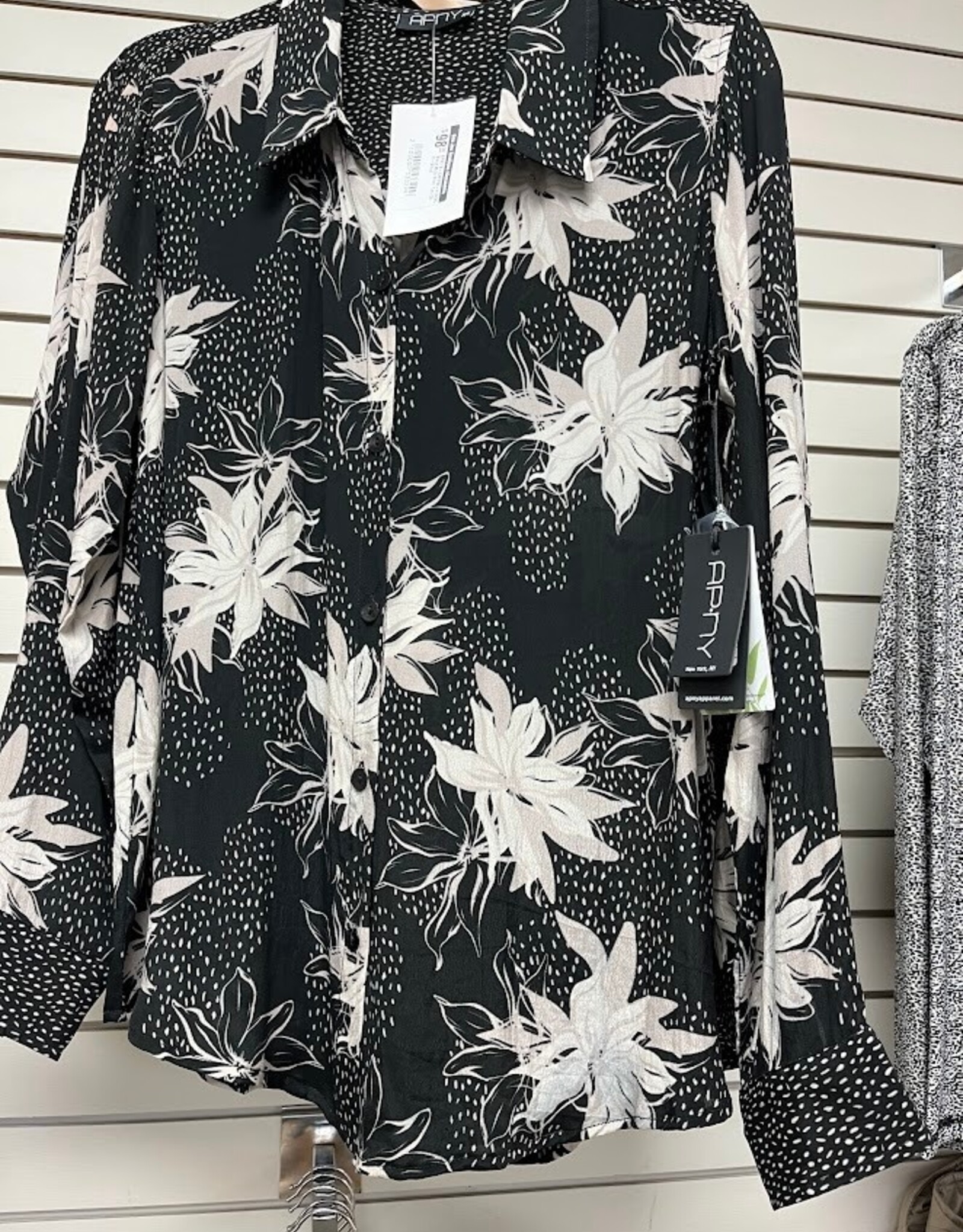 APNY APNY Black Multi Print  Top CA