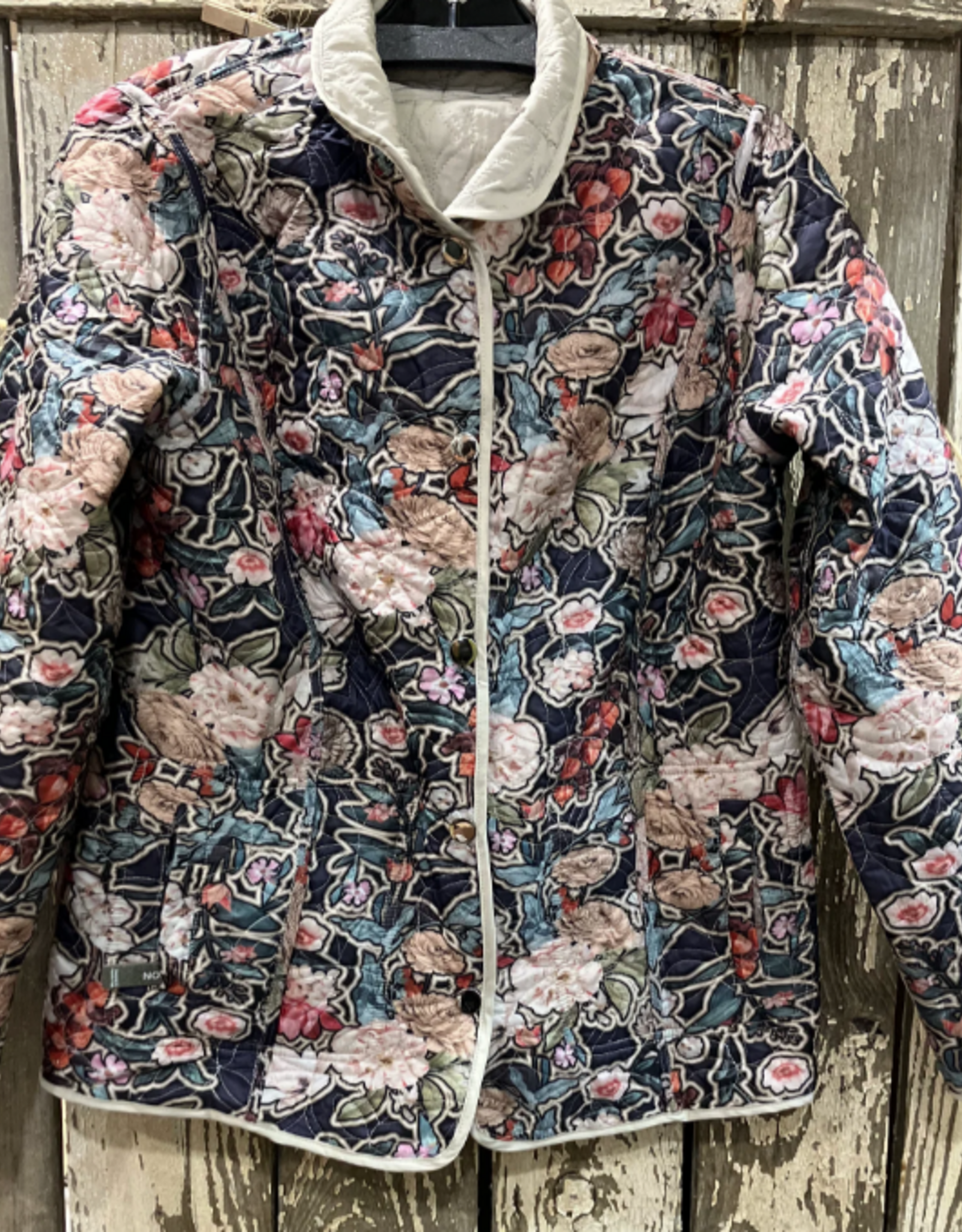 Lady Liberty Lady Liberty Parchment Reversible Floral Jacket AK