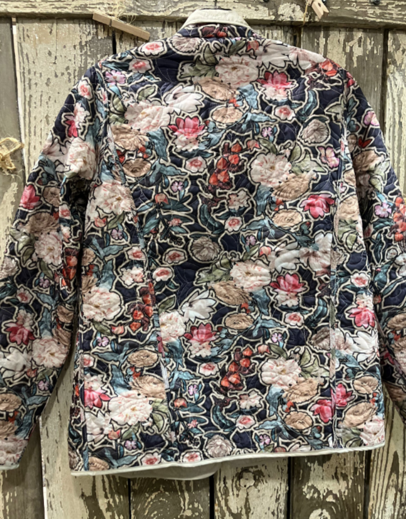 Lady Liberty Lady Liberty Parchment Reversible Floral Jacket AK