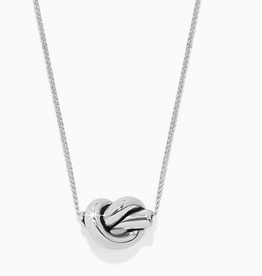 Brighton Brighton Interlok Single Knot Mini Silver Necklace