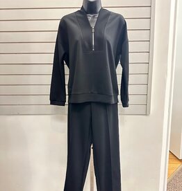 Creation Creation Black Pull On Scuba Fabric Straight Leg With Pockets Creation Creation Black Pull On Scuba Fabric Straight Leg With Pockets