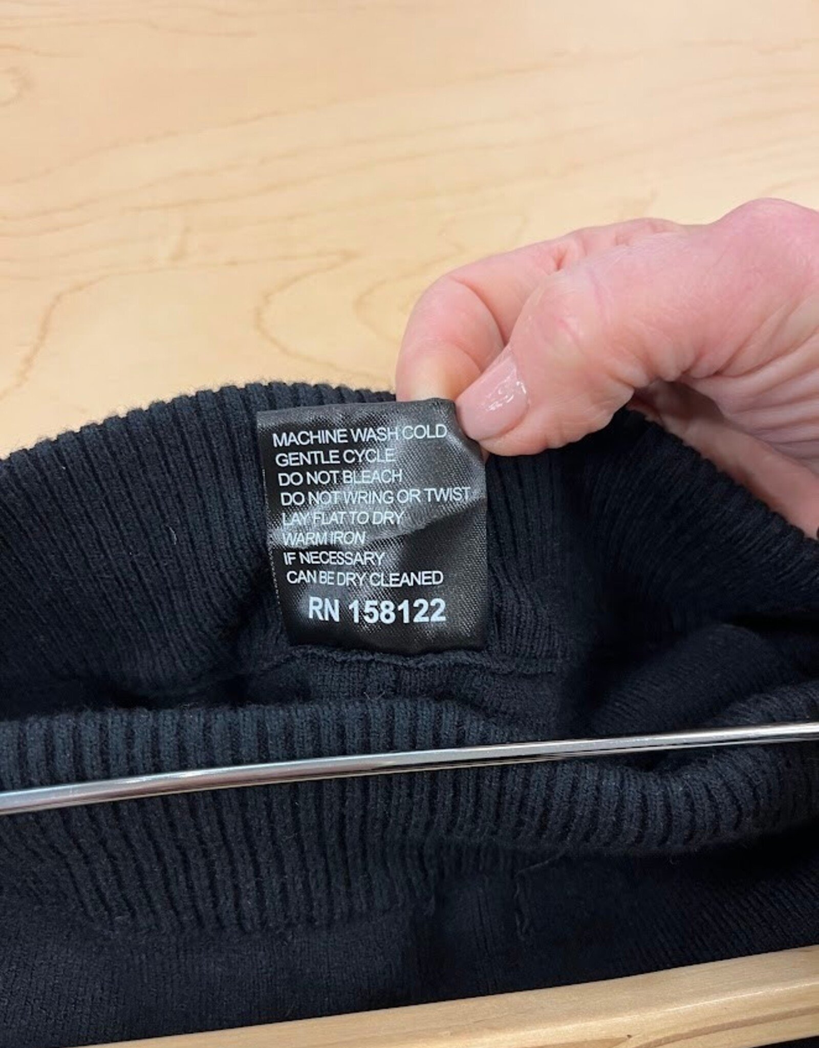 Focus Clothing APNY Black Pull-On Pant w/Split Hem