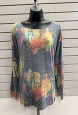 Creation Creation  Nicole  Paint Pallet Pattern  Round Neck L/S Top