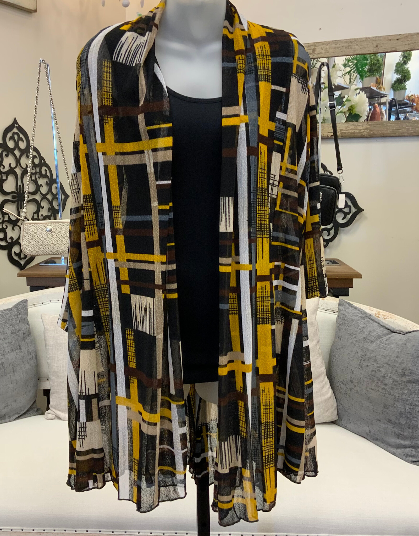 Creation Creations  Sheer Open Front Cardigan