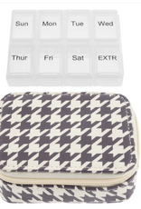 Karma Travel Pill Case Houndstooth