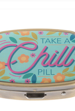 Karma Take A Chill Pill Small Metal Pill Case