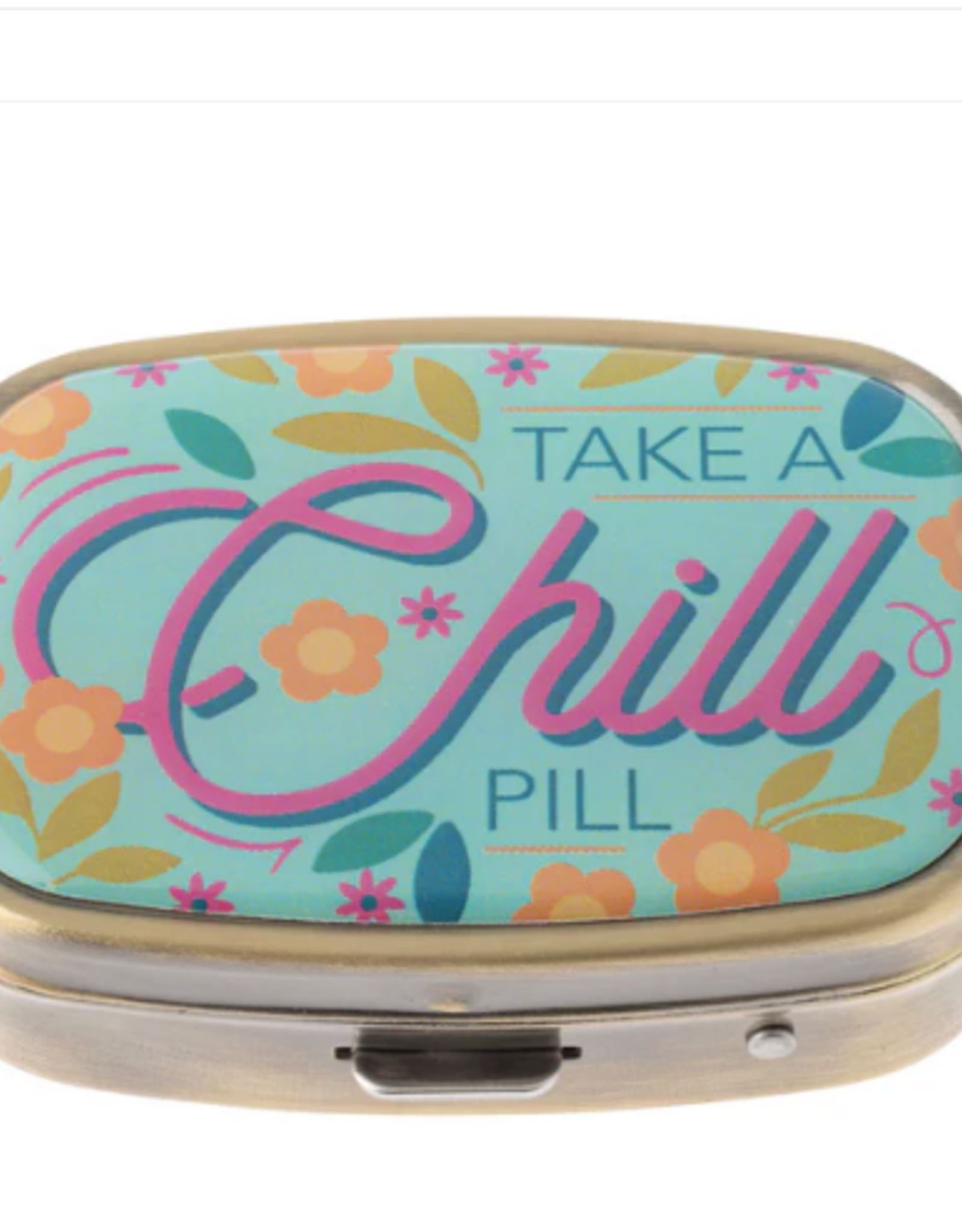 Karma Take A Chill Pill Small Metal Pill Case