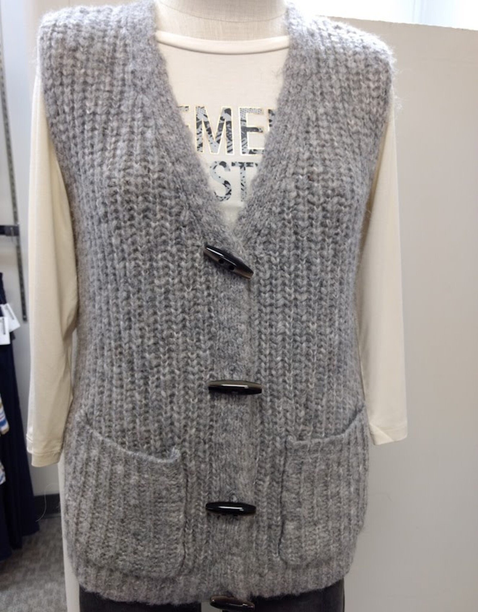 Soya Concept Soya  Grey Sweater Knit Vest AR