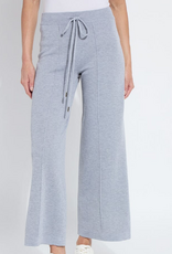Lysse Lysse Grey Wide Leg Drawstring Knit Pant