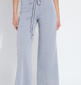 Lysse Lysse Grey Wide Leg Drawstring Knit Pant