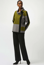 Joseph Ribkoff Joseph Ribkoff Jacquard Artichoke Color Blocked Sweater SA
