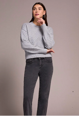 Tribal Tribal Audrey Charcoal  Straight Crop Jean