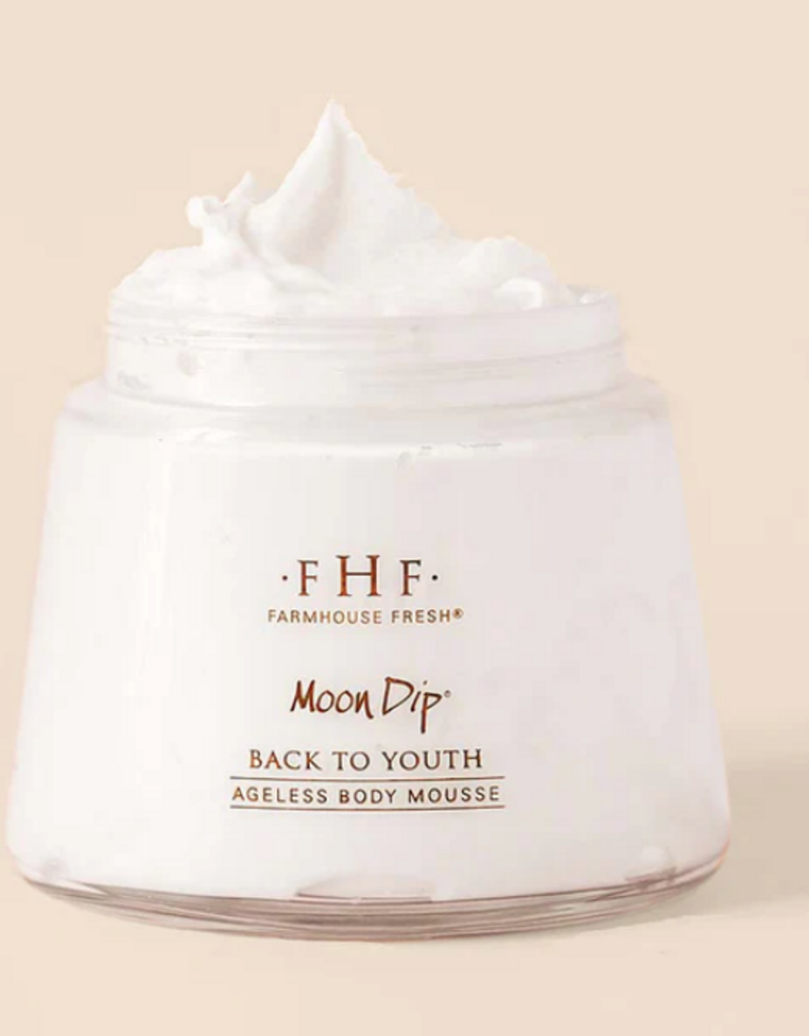 Farmhouse Fresh FHF  Swooned Moon Dip Back to Youth Ageless Body Mousse 8 oz.