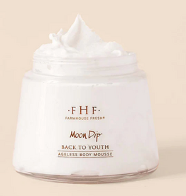 Farmhouse Fresh FHF Swooned Moon Dip Back to Youth Ageless Body Mousse 8 oz.