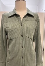 Southern Lady Southern Lady Misted Fern  L/S Button Up