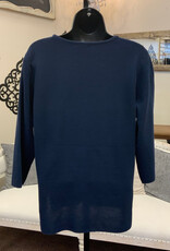 L.Hamrick Southern Lady Phantom Ink  Round Neck 3/4 Sleeve Top