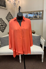 Renuar Renuar Sorbet V-Neck  3/4 Sleeve Top