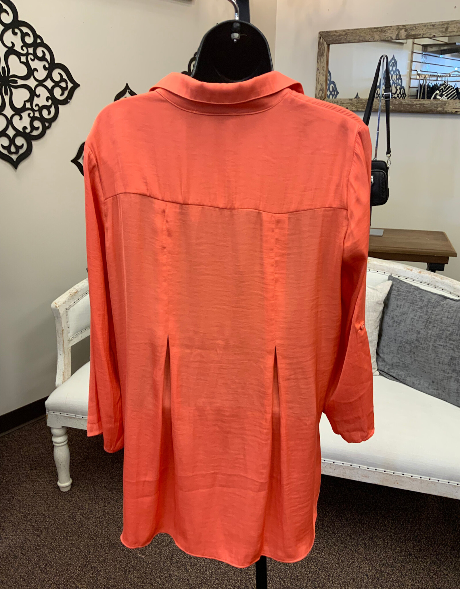 Renuar Renuar Sorbet V-Neck  3/4 Sleeve Top