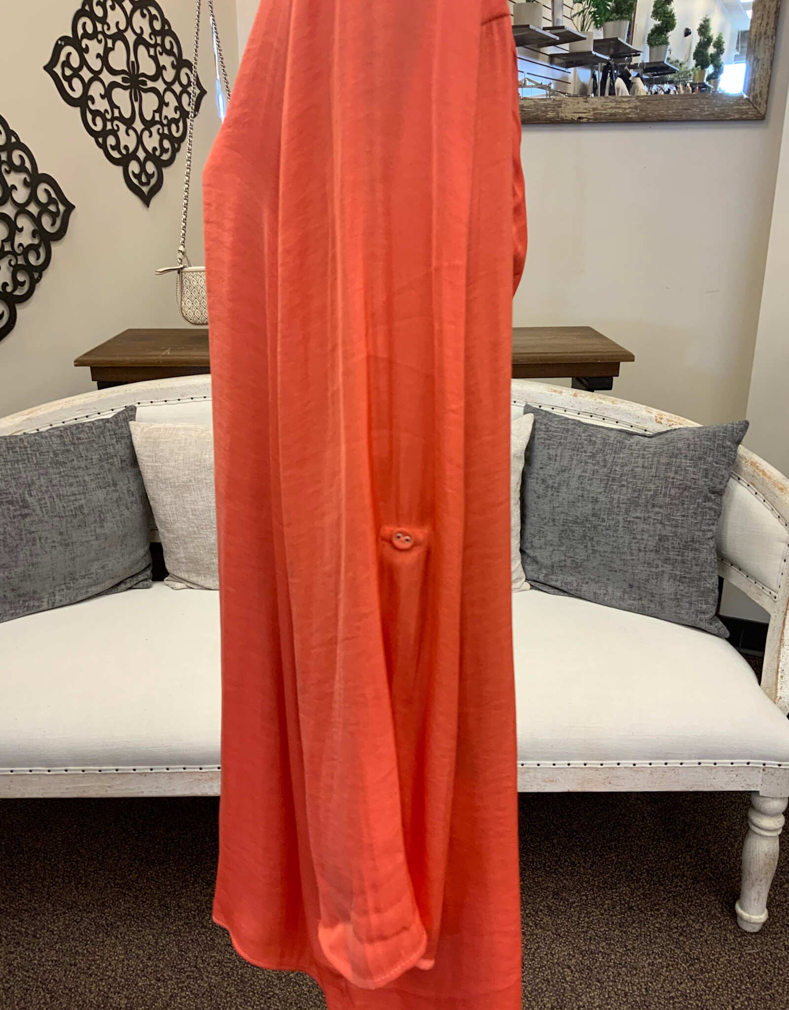 Renuar Renuar Sorbet V-Neck  3/4 Sleeve Top