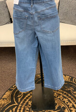 Tribal Tribal Audrey Coastal Blue Wide Leg  Crop Denim