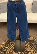 Tribal Tribal Audrey Fade Blue Wide Leg  Crop Denim