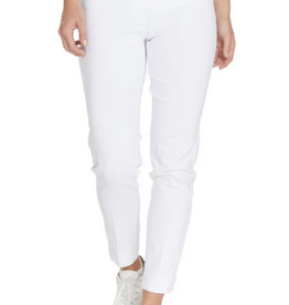 - Slimsations White Pull-On Ankle Pant