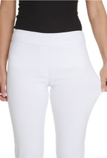 - Slimsations White Pull-On Ankle Pant