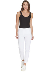 - Slimsations White Pull-On Ankle Pant
