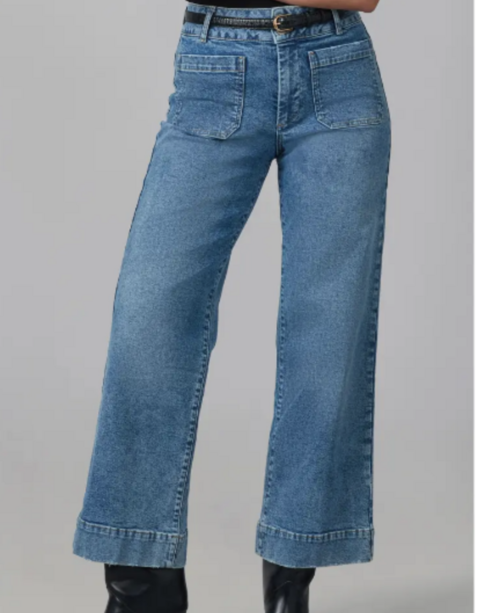 Lola Jeans Lola COLETTE Light Blue High Rise Wide Leg Jean