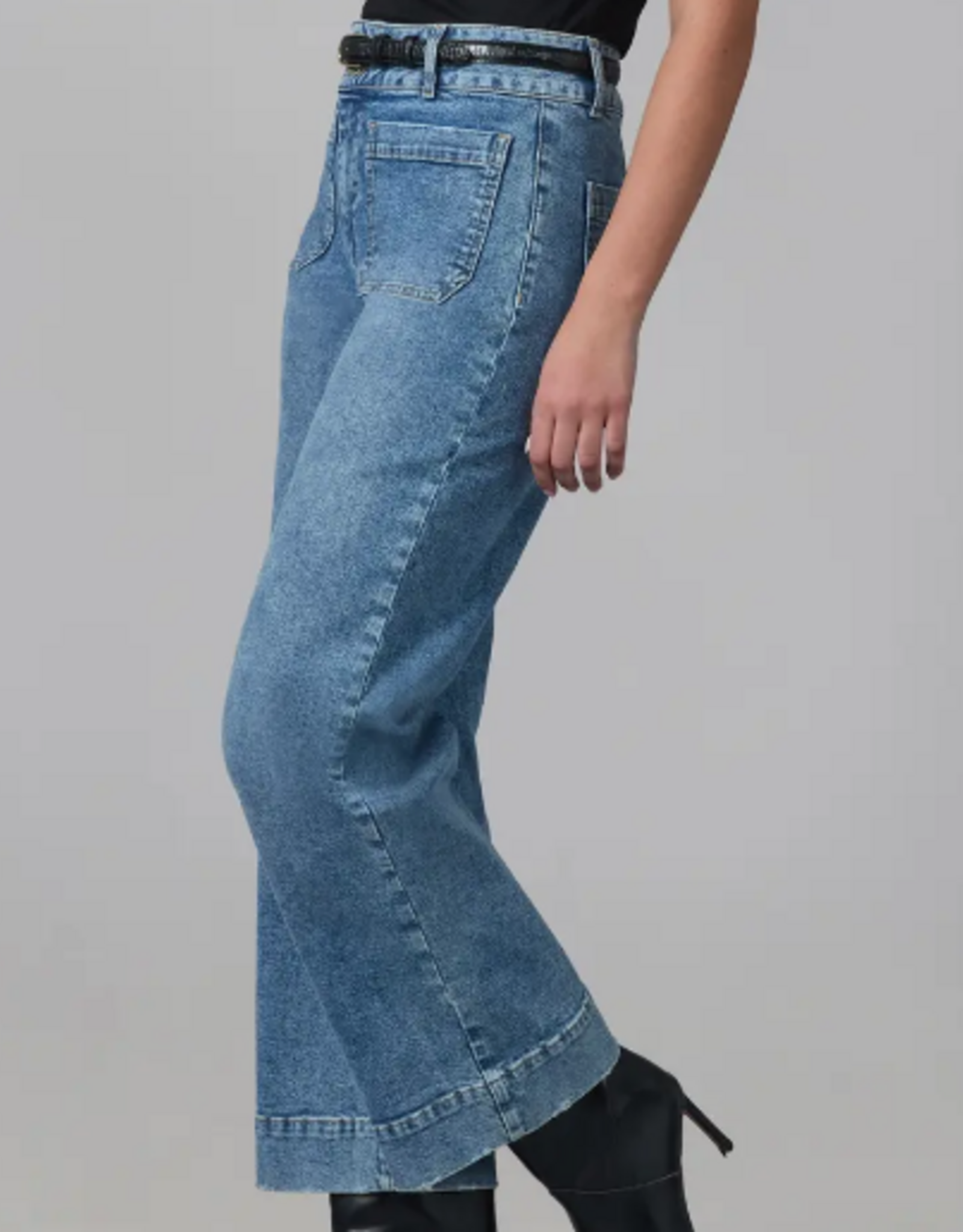 Lola Jeans Lola COLETTE Light Blue High Rise Wide Leg Jean