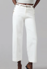 Lola Jeans Lola COLETTE Off White  High Rise Wide Leg Jean
