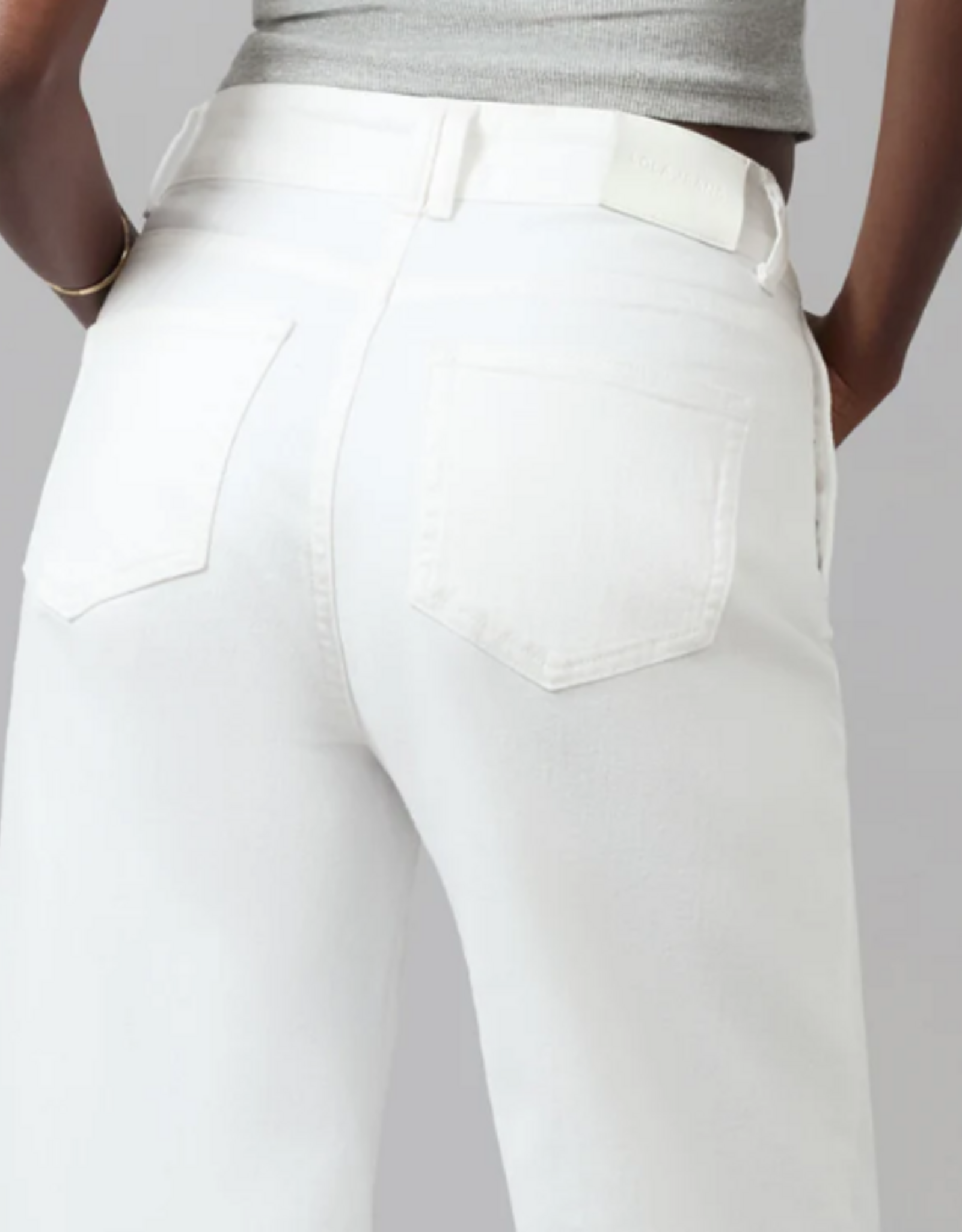 Lola Jeans Lola COLETTE Off White  High Rise Wide Leg Jean