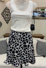 Sharon Young Inc Multiples   BLK   Pull On Skort Ruffle Hem