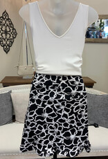 Sharon Young Inc Multiples   BLK   Pull On Skort Ruffle Hem
