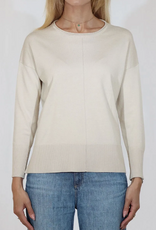 Meteric Knits Metrics Sand Drift Round Neck Long Sleeve Light Weight Sweater