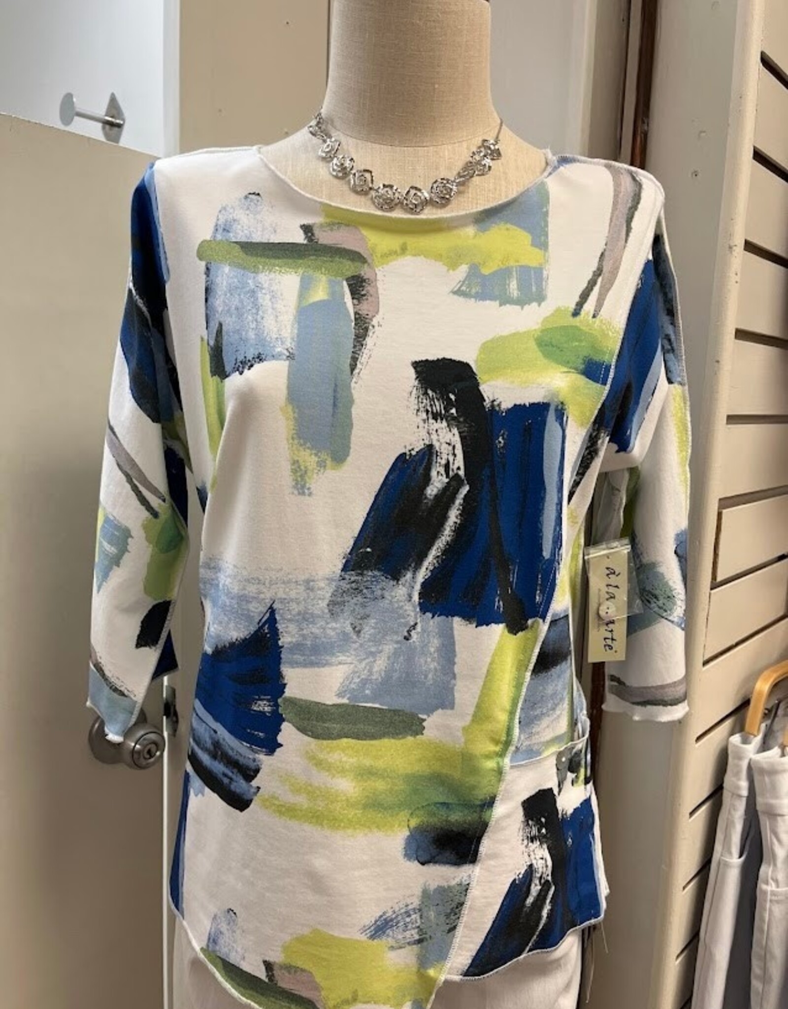 Sharon Young Inc Ala Carte Dolman Sleeve Printed Knit Top