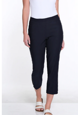 Sharon Young Inc Slimsation Midnight  Crop Pant  W Strap Hem Detail