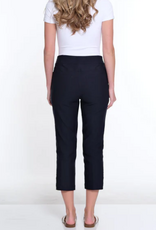 Sharon Young Inc Slimsation Midnight  Crop Pant  W Strap Hem Detail