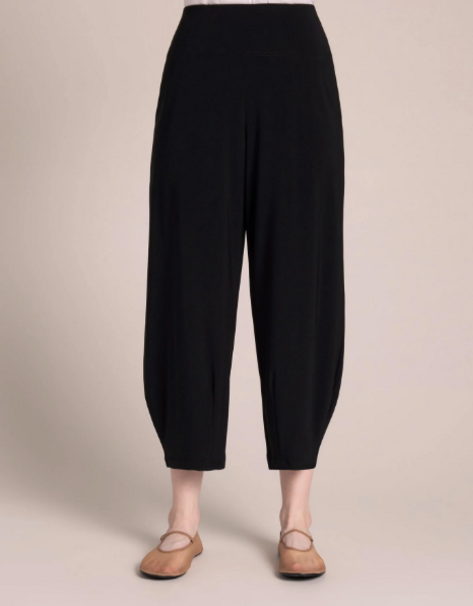 Sympli Sympli  Black Soffio Crepe Narrow Lantern Pant