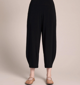 Sympli Sympli Black Soffio Crepe Narrow Lantern Pant