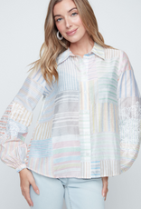 Renuar Renuar Multi Color  Button Up L/S Blouse